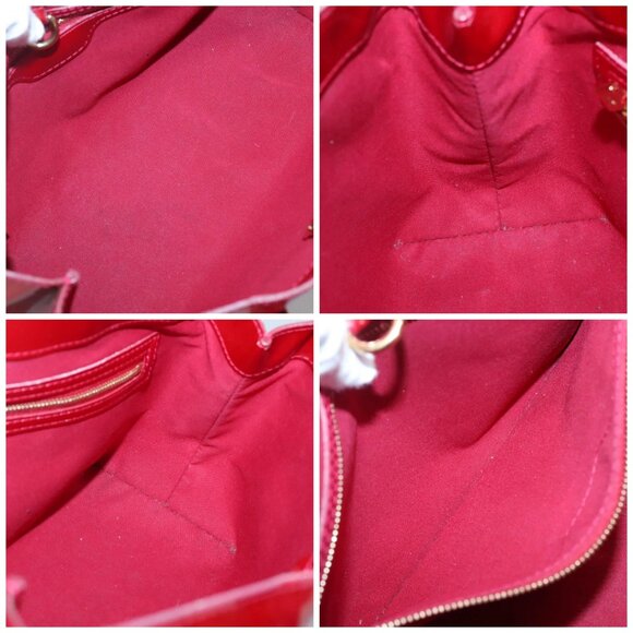 LOUIS VUITTON Monogram Vernis Wilshire PM Bag Pomme D'amour M93642 Auth BA1873 - Picture 15 of 16